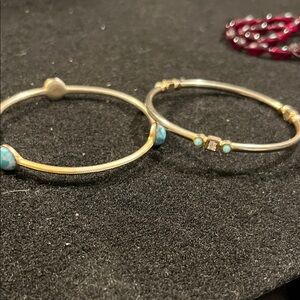 Elegant Gold and Silver Bangle Set